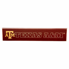 Texas A&M Engraved Wood Sign, 3.5" x 18", Collegiate, Home
