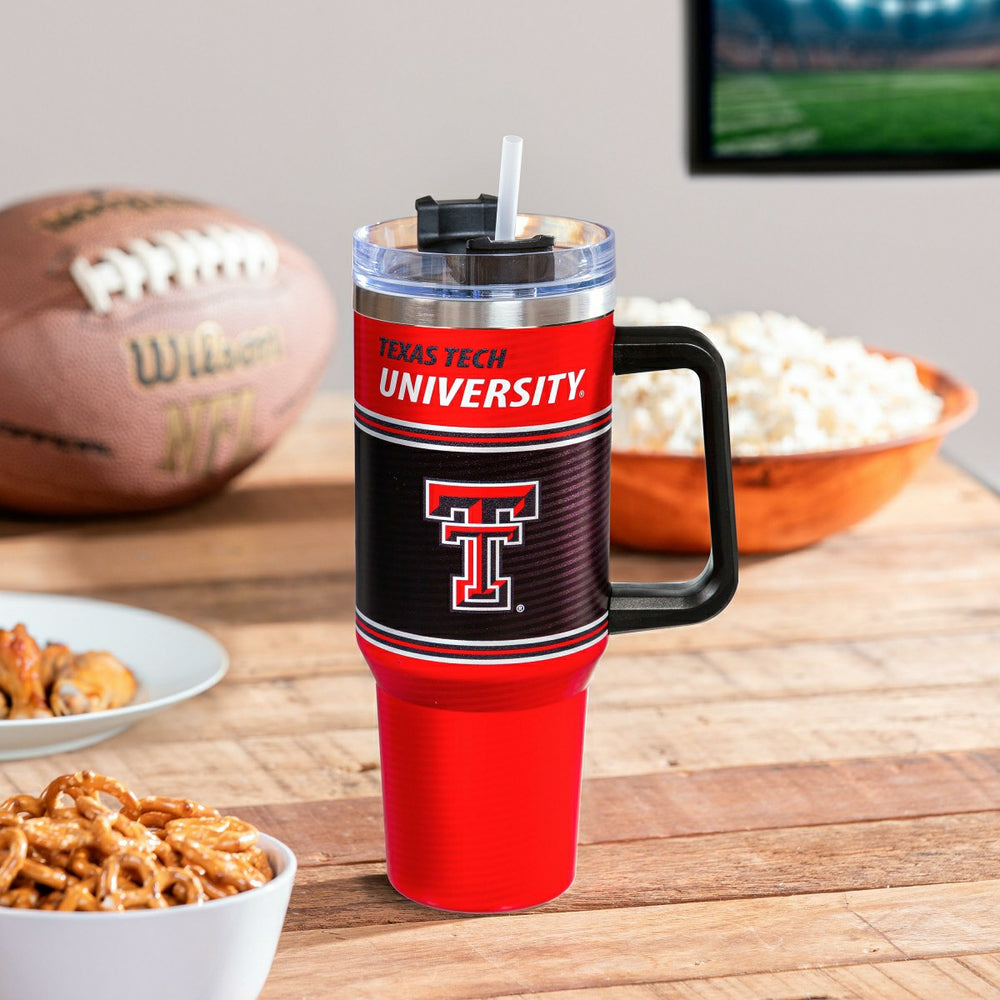 40oz Stainless Steel Canyon Cup w/ Straw, Texas Tech University, Collegiate, Home