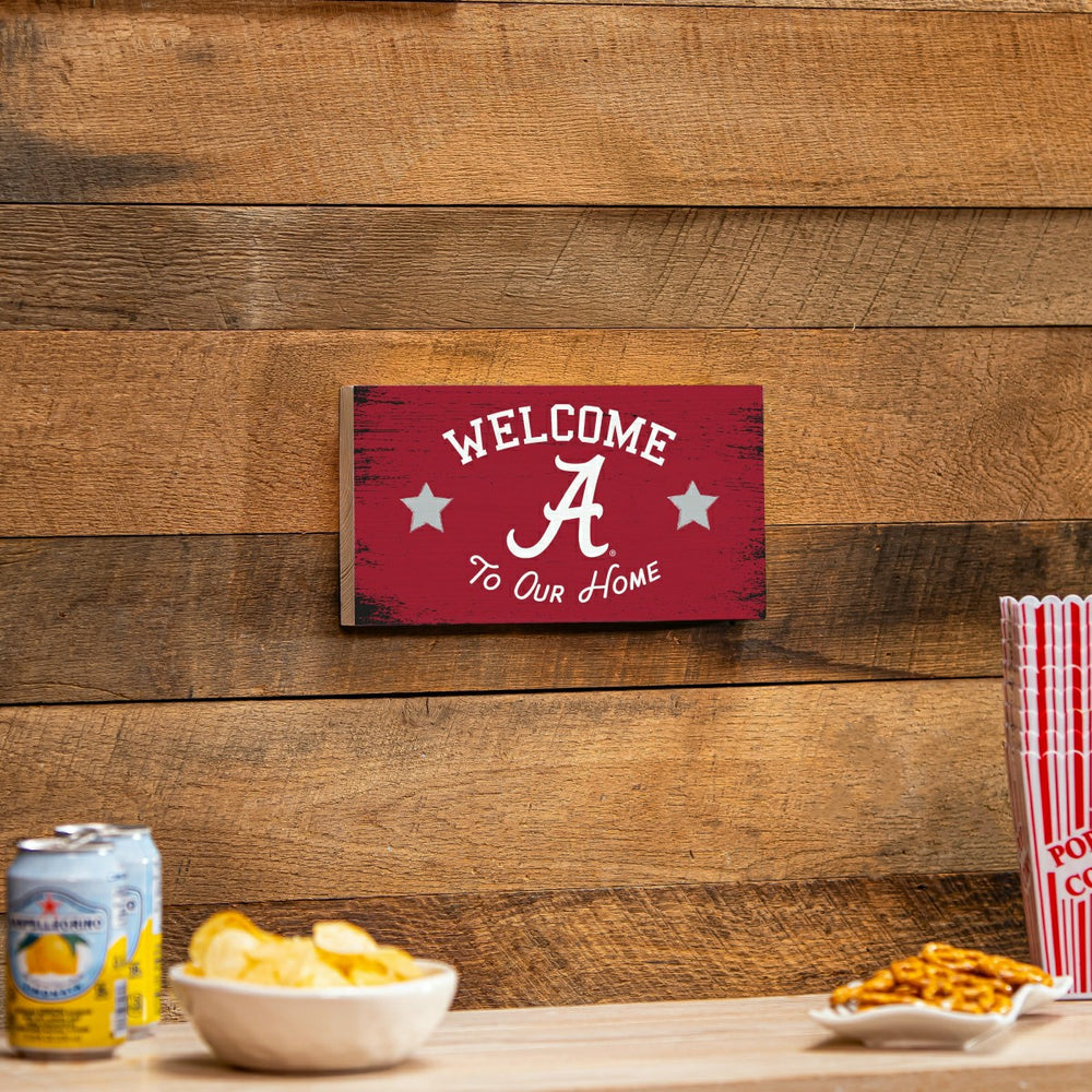 University of Alabama Wood Wall Sign, 6x11, Collegiate, Home