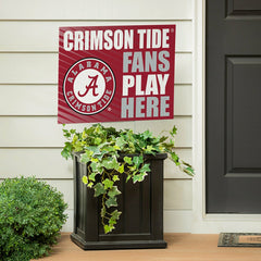 University of Alabama Coroplast Yard Sign "Fans Play Here", Collegiate, Home
