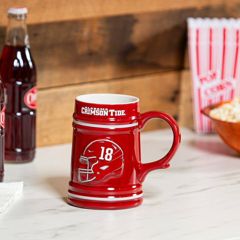 University of Alabama Ceramic Stein Cup, 24oz, Collegiate, Home