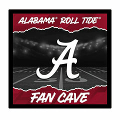 University of Alabama 23"H x 23"L LED Wall Decor, Edgelite, Square, Collegiate, Home
