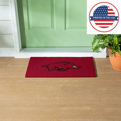 Full Color PVC Mat, 16" x 28", University of Arkansas, Collegiate