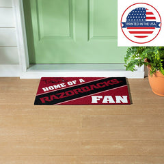 University of Arkansas, PVC Mat COLOR, Home of a Fan, Collegiate