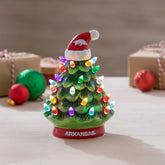 8" LED Ceramic Christmas Tree, University of Arkansas, Collegiate, Home