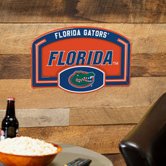 University of Florida USA Embossed Steel Wall Sign, 11" x 17", Collegiate, Home