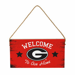 University of Georgia Wood Wall Sign, 6x11, Collegiate, Home