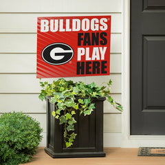University of Georgia Coroplast Yard Sign "Fans Play Here", Collegiate, Home
