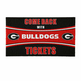 28" x 16" PVC Trapper Mat, Come Back with Tickets, University of Georg, Collegiate