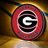 LED Wall Decor, Round, University of Georgia, Collegiate, Home