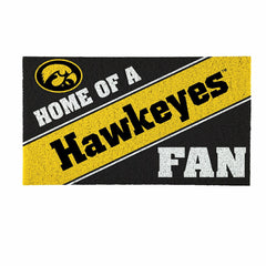 University of Iowa, PVC Mat COLOR, Home of a Fan, Collegiate