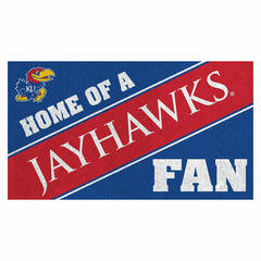 University of Kansas, PVC Mat COLOR, Home of a Fan, Collegiate