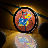 LED Wall Decor, Round, Med, Kansas Basketball, Collegiate, Home