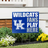 University of Kentucky Coroplast Yard Sign "Fans Play Here", Collegiate, Home