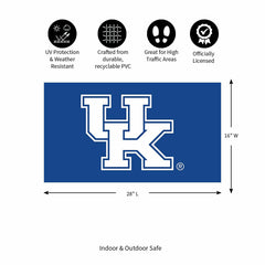 Full Color PVC Mat, 16" x 28", University of Kentucky, Collegiate