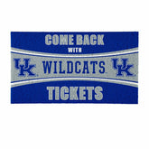28" x 16" PVC Trapper Mat, Come Back with Tickets, University of Kentu, Collegiate