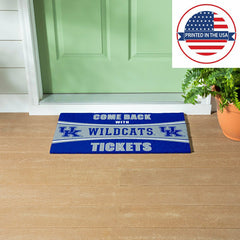 28" x 16" PVC Trapper Mat, Come Back with Tickets, University of Kentu, Collegiate