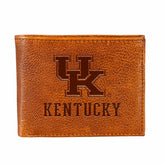 University of Kentucky, Embossed 100% Genuine Tumbled Leather Passcase, Collegiate, Home