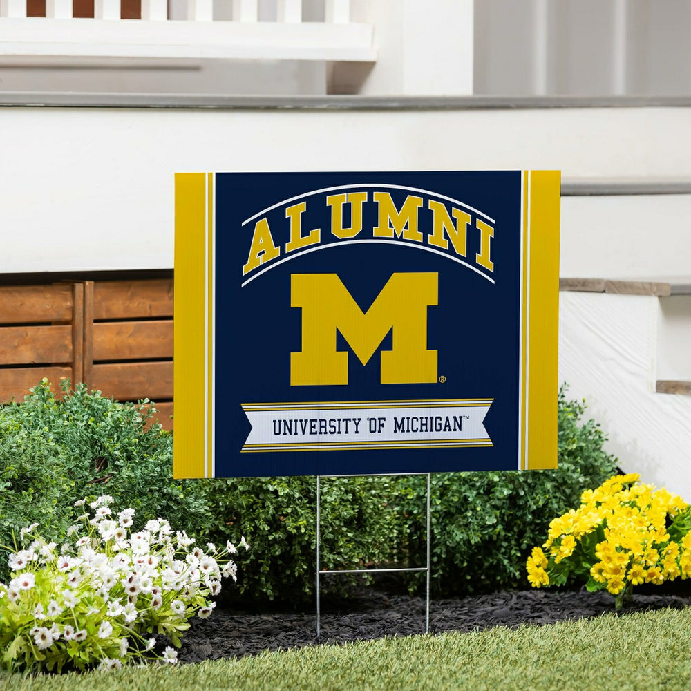 University Of Michigan Coroplast Yard Sign Alumni, Collegiate, Home