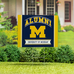 University Of Michigan Coroplast Yard Sign Alumni, Collegiate, Home