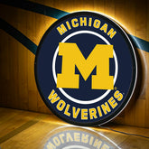 LED Wall Decor, Round, University Of Michigan, Collegiate, Home