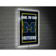 University Of Michigan College Rectangle Neolite LED Decor, Collegiate, Home