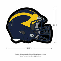 LED Wall Decor, Helmet, University Of Michigan, Collegiate, Home
