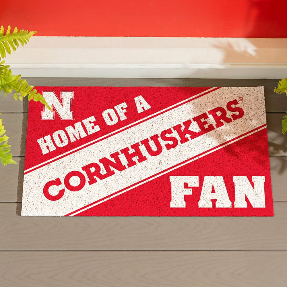 University of Nebraska, PVC Mat COLOR, Home of a Fan, Collegiate