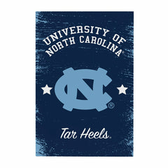 University of North Carolina Wood Wall Sign, 16x24, Collegiate, Home