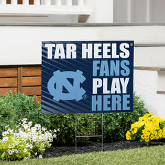 University of North Carolina Coroplast Yard Sign "Fans Play Here", Collegiate, Home