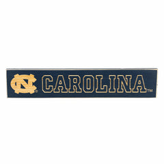 University of North Carolina Engraved Wood Sign, 3.5" x 18", Collegiate, Home