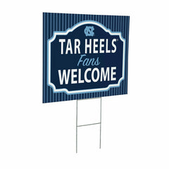 University of North Carolina Coroplast Yard Sign, "Fans Welcome", Collegiate, Home