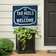 University of North Carolina Coroplast Yard Sign, "Fans Welcome", Collegiate, Home