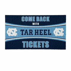 28" x 16" PVC Trapper Mat, Come Back with Tickets, University of North, Collegiate