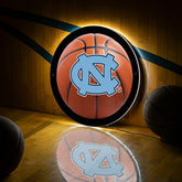 LED Wall Decor, Round, Med, UNC, Basketball, Collegiate, Home
