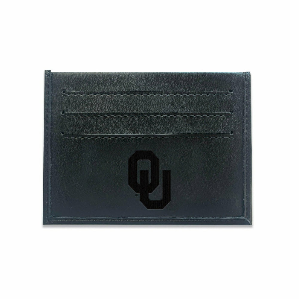 Front Pocket Wallet w/ RFID Blocking, University of Oklahoma, Black, Collegiate, Home