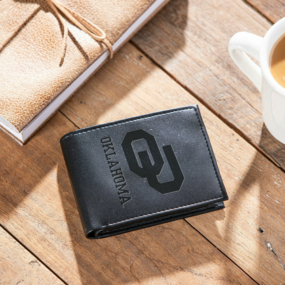 University of Oklahoma, Bi-Fold Wallet, Black, Collegiate, Home