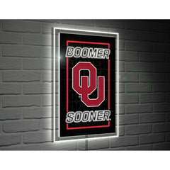 University of Oklahoma College Rectangle Neolite LED Decor, Collegiate, Home
