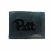 Front Pocket Wallet w/ RFID Blocking, University of Pittsburgh, Black, Collegiate, Home