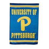 Embossed Suede Flag, House Size, University of Pittsburgh, Collegiate, Home