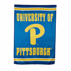 Embossed Suede Flag, House Size, University of Pittsburgh, Collegiate, Home