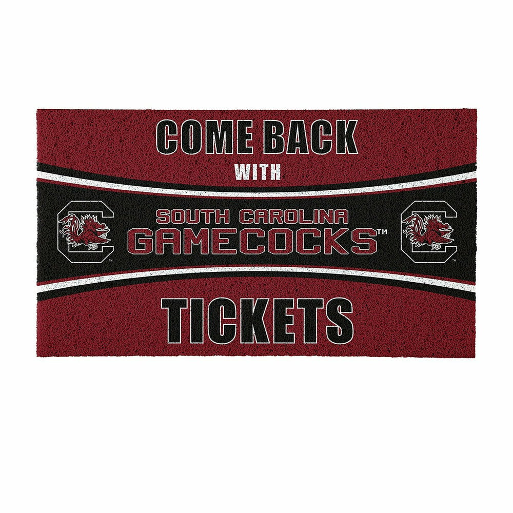 28" x 16" PVC Trapper Mat, Come Back with Tickets, University of South, Collegiate
