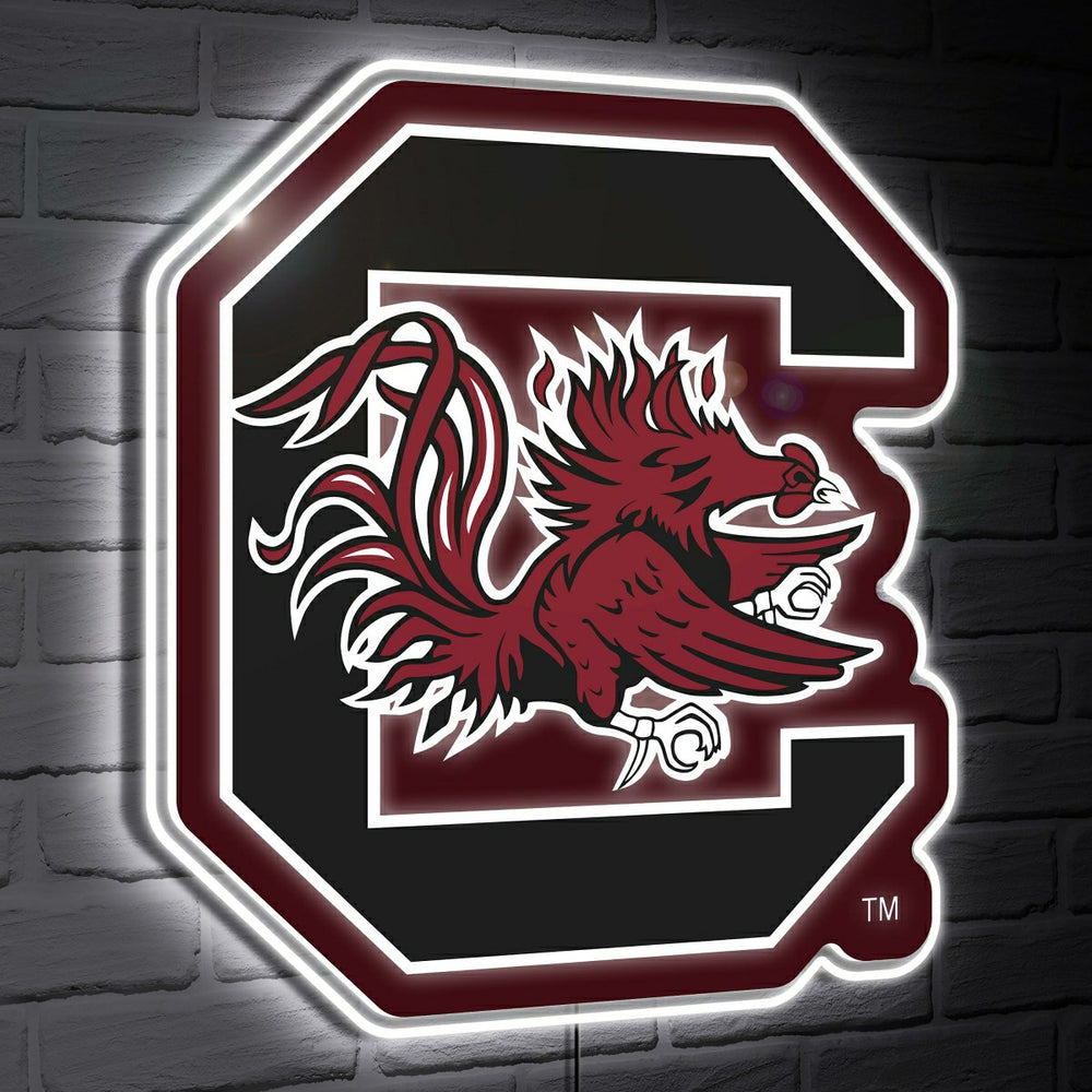 South Carolina LED Wall Decor, Glazelite, Logo, Collegiate, Home