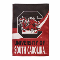University of South Carolina Burlap Flag GDN Size, Collegiate, Home