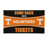 28" x 16" PVC Trapper Mat, Come Back with Tickets, University of Tenne, Collegiate
