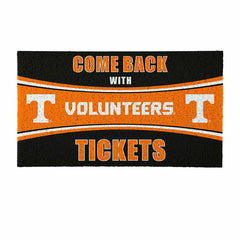 28" x 16" PVC Trapper Mat, Come Back with Tickets, University of Tenne, Collegiate