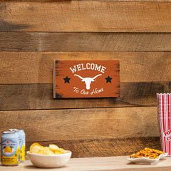 University of Texas Wood Wall Sign, 6x11, Collegiate, Home