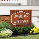 University of Texas Coroplast Yard Sign, "Fans Welcome", Collegiate, Home