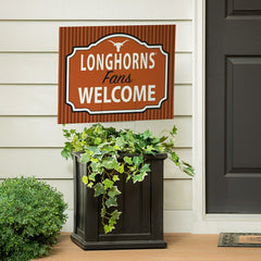 University of Texas Coroplast Yard Sign, "Fans Welcome", Collegiate, Home
