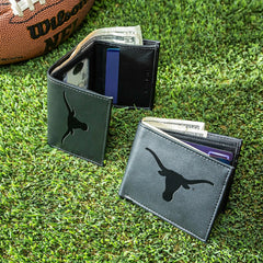 University of Texas, Bi-Fold and Tri-Fold Wallet Gift Set, Black, Collegiate, Home